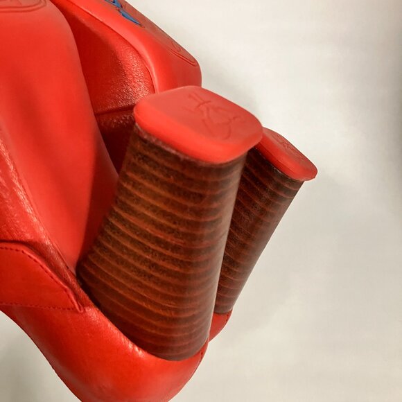 *BRAND NEW* Fluevog S/S 2014 Sopranos CAREY Mary Janes, Tomato Red, Size 9! HAWT - Picture 14 of 15